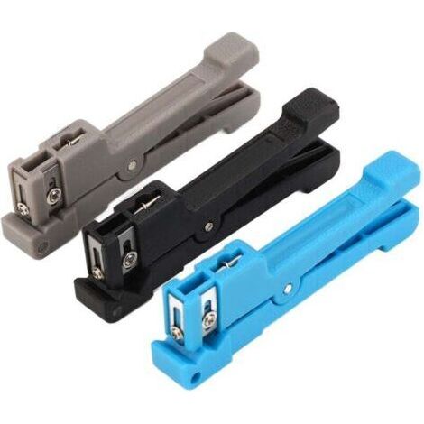 Kit d'outils de dénudage de Fiber optique de câble Coaxial de dénudeur de fil de 3 pièces pour l'entretien (1/4)