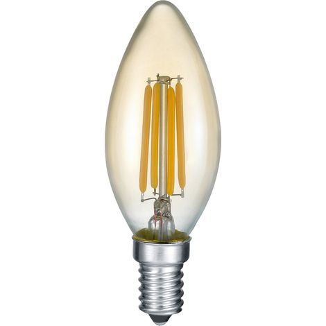 E14 Filament LED, 4 Watt, 400 Lumen warmweiß, Ø3,5cm, nicht dimmbar (1/4)