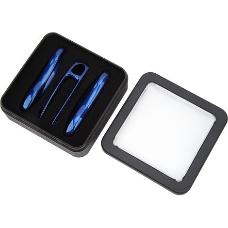 Housse de protection pour télécommande de voiture Panamera Cayenne 911 Taycan, coque en silicone bleue (1/5)