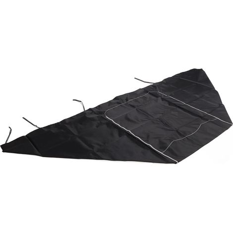 Housse de machine à laver noire, 69 cm de long x 84 cm de large x 100 cm de haut, en tissu Oxford imperméable. (1/5)