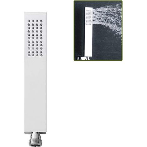 Soffione doccia per bagno, doccetta, soffione doccia, interfaccia G1/2, argento (1/3)