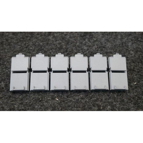 Obturateur pour 6 ports LCS3 (à l'unité) pour panneaux de brassage droits et en angle Legrand