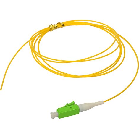 Cavo pigtail SM 1J 9/125 con connettore LC/APC, lunghezza 2 m, lunghezza 1