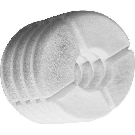Filtres de rechange pour fontaine à eau, filtre à charbon actif en coton de qualité supérieure pour animaux de compagnie, lot de 4 (1/5)