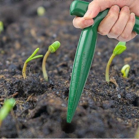 Semoir Aespa, semoir manuel portable pour jardin et plantation, outil de jardinage à molette, lot de 4 (1/5)