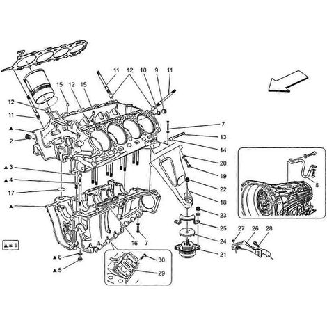 Support moteur souple 225839 269817196865 pour Quattroporte M139 2005-2007 Granturismo (1/5)