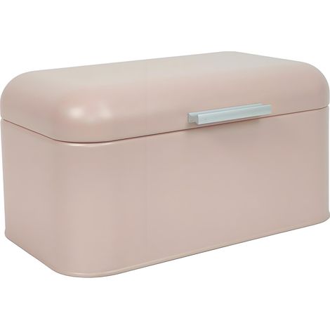 Caja para guardar pan con tapa abatible - Rosa