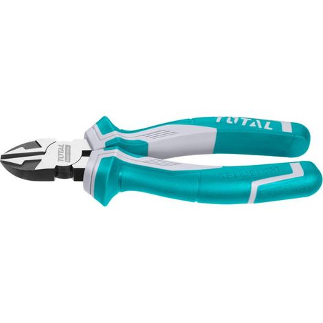 Alicates de corte lateral TOTAL, industriales, 160 mm, CrV THT230606