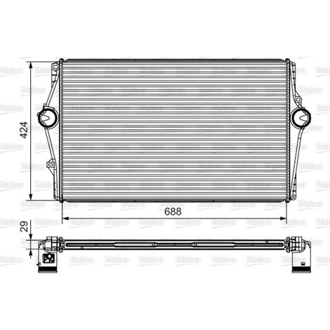 Intercooler, échangeur Valeo 818283 VOLVO 8671694