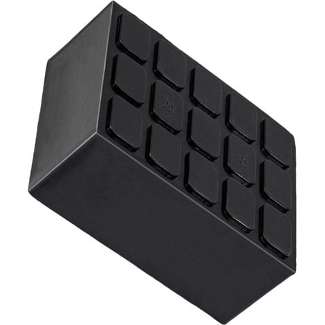 Coussin de levage en caoutchouc robuste pour levage de voiture avec design antidérapant Surfaces à haute friction Jetée en caoutchouc (1/4)