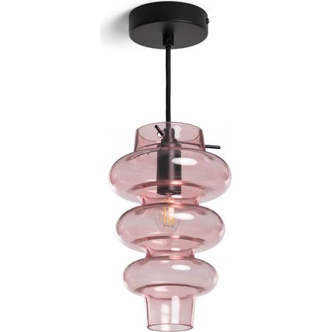 Pendelleuchte Glas Telder Rosa