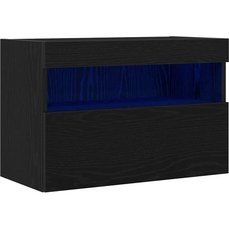 Meuble TV,Banc TV,Armoire TV mural Chêne noir 60 x 30 x 40 cm Bois d'ingénierie CFW488894 (1/5)