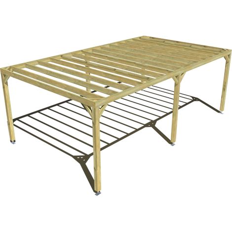 Pergola bois • 7m x 4m • indépendante • sens profondeur • livraison comprise (1/3)