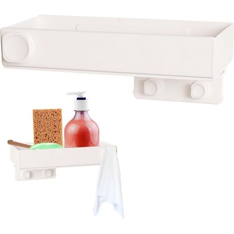 Porte Eponge Evier Cuisine Organisateur - Organiseur à Suspendre Pas de Perçage Rangement Support Eponge pour Poser évier de Cuisine Salle de Bain Stockage Brosse éponge, 1 Pièces