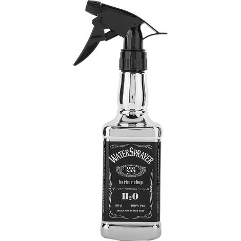 Flacon Vaporisateur 500ml Argent pour Coiffure, Salon, Jardin et Maison (1/5)