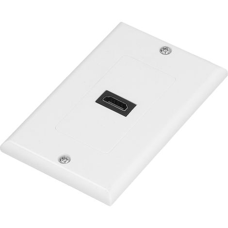 Plaque murale d'interface multimédia haute définition (HDMI) haute résolution 4K, débit élevé, prise murale sans soudure (1/5)
