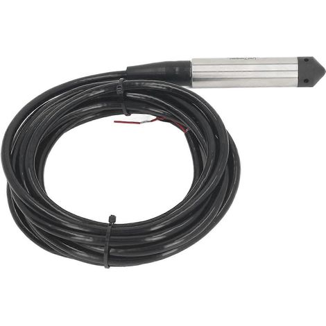 Einbaufähiger Flüssigkeitsstandsensor mit Edelstahlsonde und integriertem Wasserstandstransmitter (12–30 V DC)