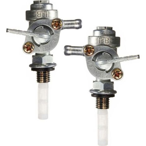 2 pièces Interrupteur de carburant, robinet de carburant universel, robinet de réservoir de carburant avec interrupteur de carburant à tass.