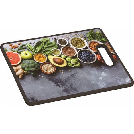 KESPER Healthy Kitchen 30832 - Tagliere con anima in fibra, superficie in plastica e manico, ideale per tagliare e servire, dimensioni: 38 x 30 x 1,2 cm (1/2)
