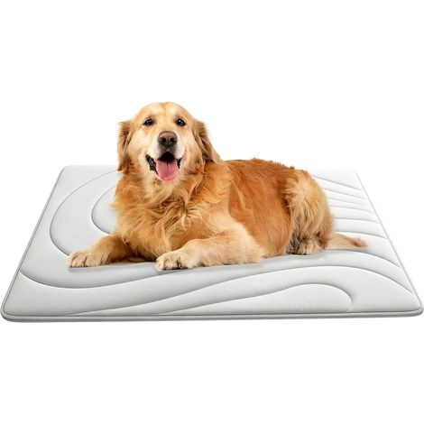 Tapis Rafraîchissant pour Chien Tapis de Sol Antidérapant Coussin Refroidissant Lavable pour Chat pour Sol Canapé Cage Maison Literie Chien Petit et Moyen Cage de (1/5)