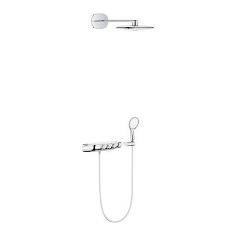 RAINSHOWER - System SmartControl 360 DUO Combi système de douche avec thermostat, montage mural/encastré (26443LS0) (1/2)