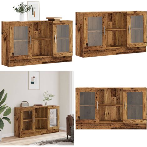 vidaXL Buffet vieux bois 120x30,5x70 cm bois d'ingénierie (1/5)