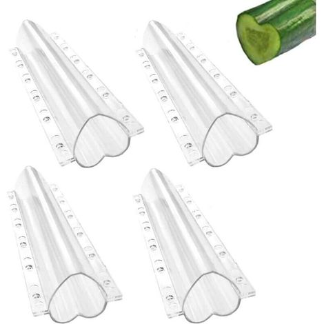 Bardusch-Lot de 4 formes de concombre transparentes pour plantation de légumes et de fruits, observation de la croissance (1/5)