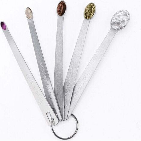 5-teiliges Küchenmessbecher-Set, Mini-Messbecher aus Edelstahl, Messbecher mit Skala, Messbecher für Küchenzubehör von Cu-Crezuo