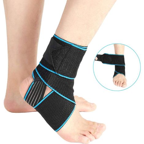 Attelle de cheville ajustable pour sport - soutien et soulagement des blessures en football, basket et course (1/5)
