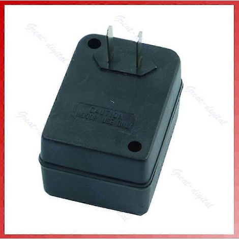 Convertisseur de tension élévateur 110 V (États-Unis) vers 220 V (États-Unis/Europe), noir, 1 pièce (1/3)