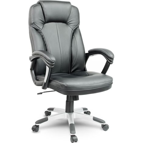 Burostuhl Leder Schwarz