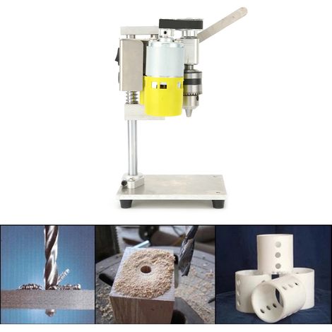 Perceuse d'établi miniature de deuxième génération, machine à tarauder, fraiseuse, mini perceuse d'établi, mini perceuse d'établi à monter soi-même, perceuse d'établi de précision, norme européenne. (1/5)