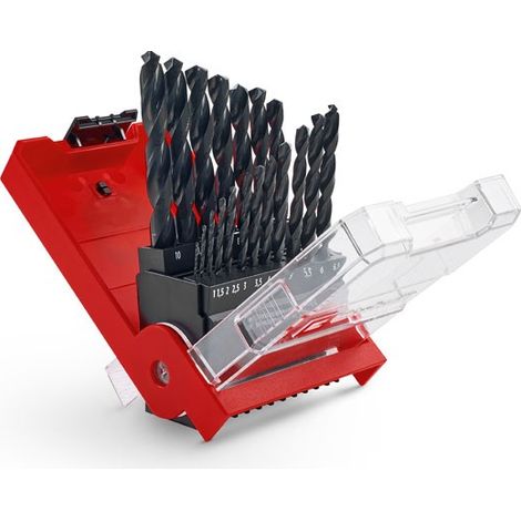 Juego 19 brocas laminadas HSS-R para metal  EINHELL 49423019