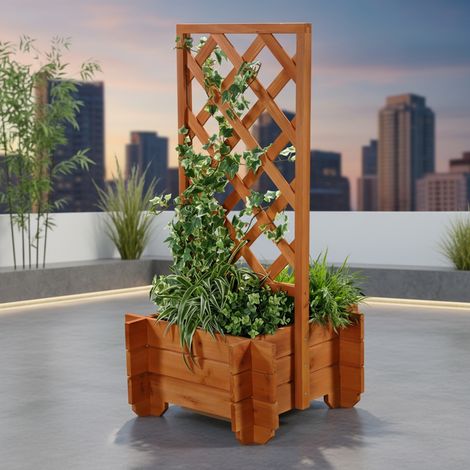 Rosenbogen Pflanzkübel Pergola Spalier Rankhilfe Blumenkübel Torbogen Holz (1/5)
