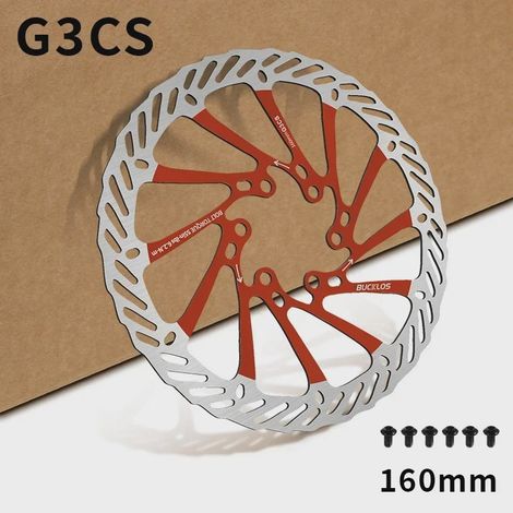 Disque de frein en acier G3 de 160 mm, 180 mm x 203 mm, 6 trous, convient aux VTT et aux vélos de route. (1/5)