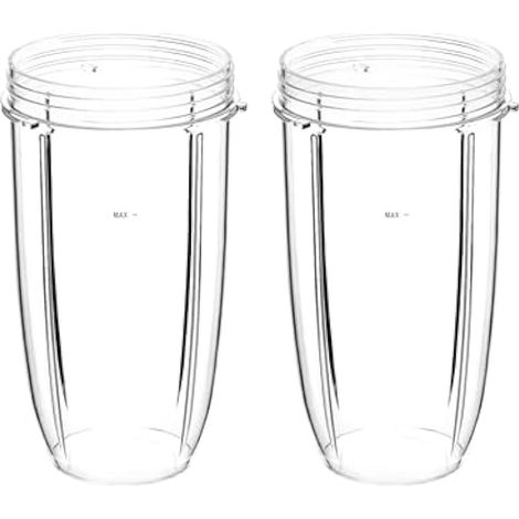 Gobelets de rechange de 946 ml (32 oz) compatibles avec les mélangeurs NutriBullet 900 W/600 W (paquet de 2) (1/5)