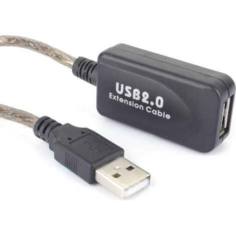 Câble de prolongation USB 2.0 mâle-femelle 20 mètres pour connexion longue distance (1/3)