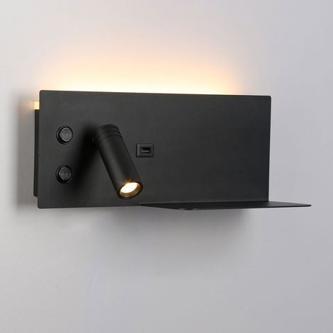 „Kerta“ Wandleuchte zum Lesen mit USB-Anschluss – Duale