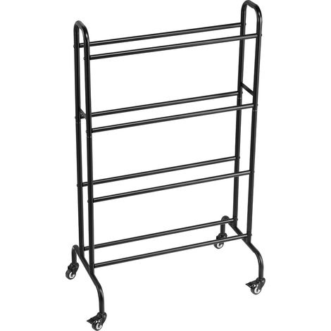 Support de Rangement pour Bobines d'Imprimante 3D, Étagère Roulante 4 Niveaux, Organisateur de Filaments avec Roulettes, Atelier et Bureau (Sans Bobines) (1/5)