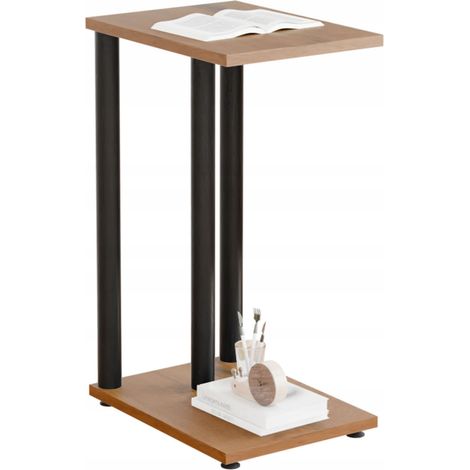 Mesita auxiliar doble, mesa auxiliar tipo loft para la sala de estar. (1/5)
