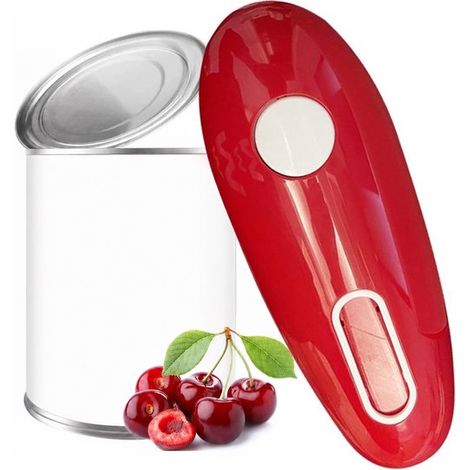 Ouvre-Boîte Électrique - Automatique, Ouverture D'une Seule Main - Design Pratique avec Lame Lisse - Idéal pour la Cuisine et les Personnes Âgées (1/5)