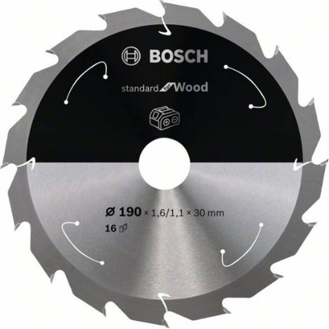 Bosch Standard Hoja de Sierra Circular 190 mm Madera