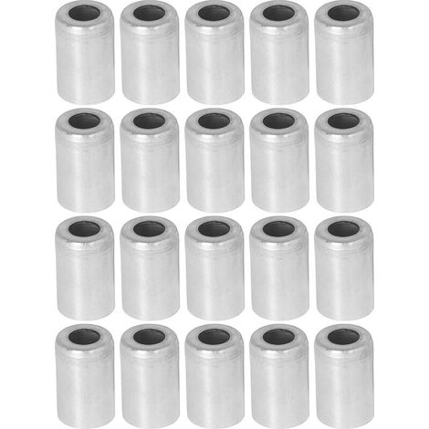 20 pièces tuyau de climatisation couvercle en aluminium forte résistance couvercle de joint de climatisation pour voiture 3/8in (1/5)