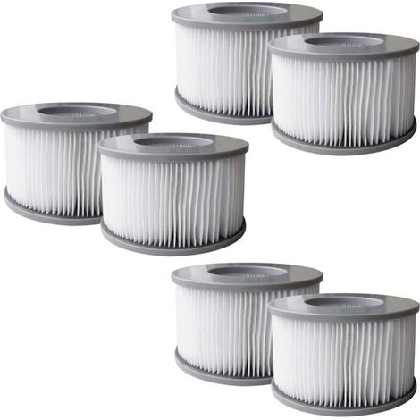Poolfilter für aufblasbare MSPA-Pools, verbesserte Kartuschenpumpe, 6-teilig (1/4)