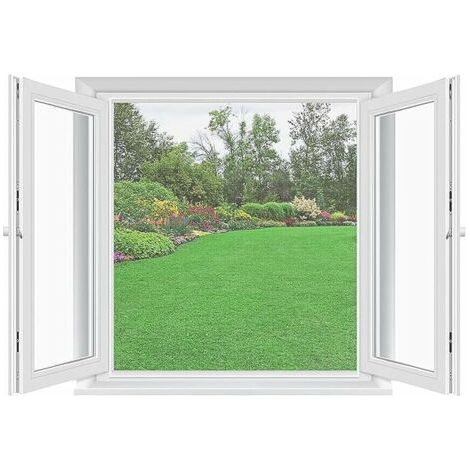 Fenster-Moskitonetz 120 x 120 cm – Selbstklebendes Insektenschutzgitter ohne Bohren – Feinmaschig, zuschneidbar – 2 Stück für Standardfenster (1/5)