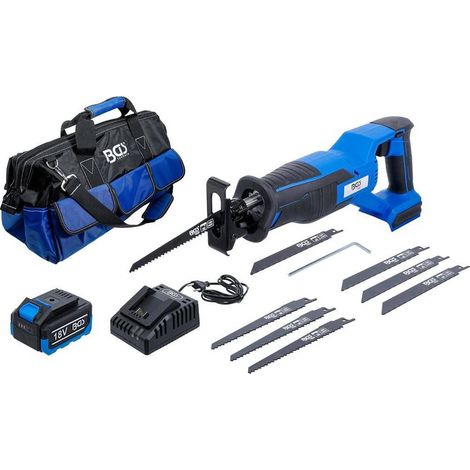 Jeu de Scie Sabre Sans Balais 18V - Batterie et Chargeur Rapide Inclus - Puissance et Mobilité Optimales - D-Work