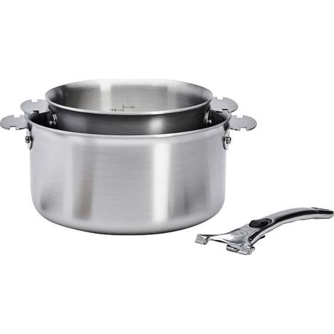 Serie 2 Kochtöpfe / Schmortöpfe 16 und 20 cm + Griff - Loqy Alchimy - De Buyer