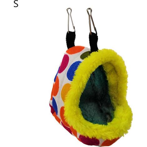 Nid douillet oiseau perroquet cabane suspendue hiver petit animal hamac tente S.