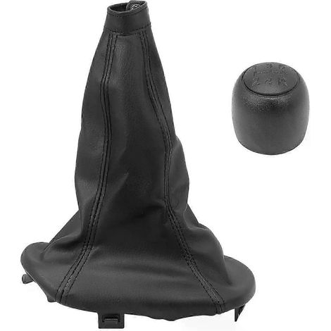 Pommeau de levier de vitesses et soufflet compatibles avec Fiat 600 Seicento 1998-2010 735249804 avec circlip-JXLGV (1/5)