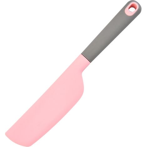 Spatule Silicone Patisserie Grande Rose - Couteau Flexible pour Melanger Salade (1/5)